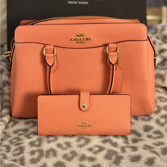 Coach Coral Satchel and Wallet Set - Picture 2 of 3